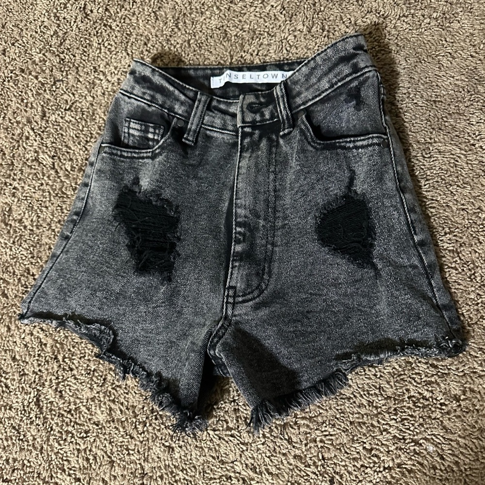 Tinseltown Distressed Denim Shorts